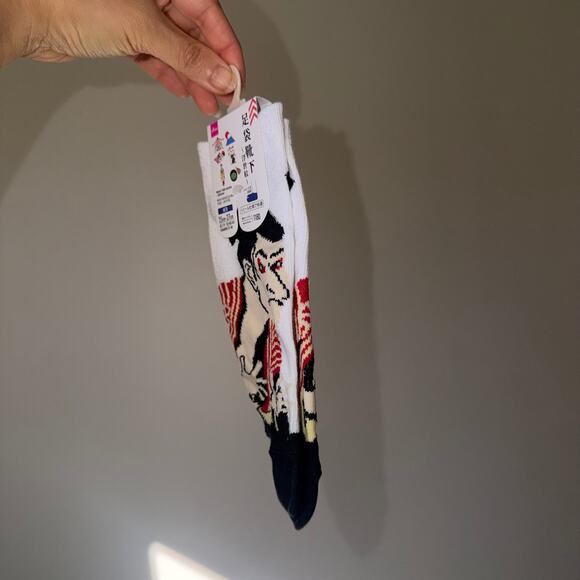 Tabi Red White Black Socks Green Tea Vintage Kabuki Japan Baddie Maison Margiela - Picture 8 of 8